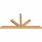 Ekena Millwork Saratoga Timber Gable Bracket, Western Red Cedar, 72"W x 36"H x 3 1/2"D x 3 1/2"F, 12/12 Pitch GBW072X36X0404SAR00SWR - alternate 2